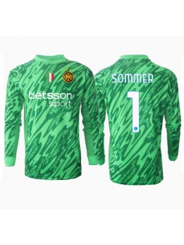 Inter Milan Yann Sommer #1 Målvakt Replika Hemmakläder 2024-25 Långärmad